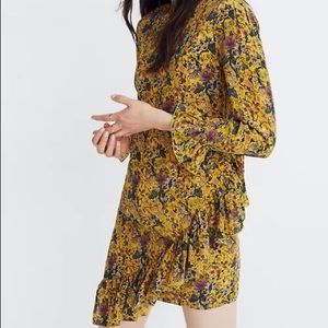 Karen Walker for Madewell asymmetrical ruffle Dress size 6